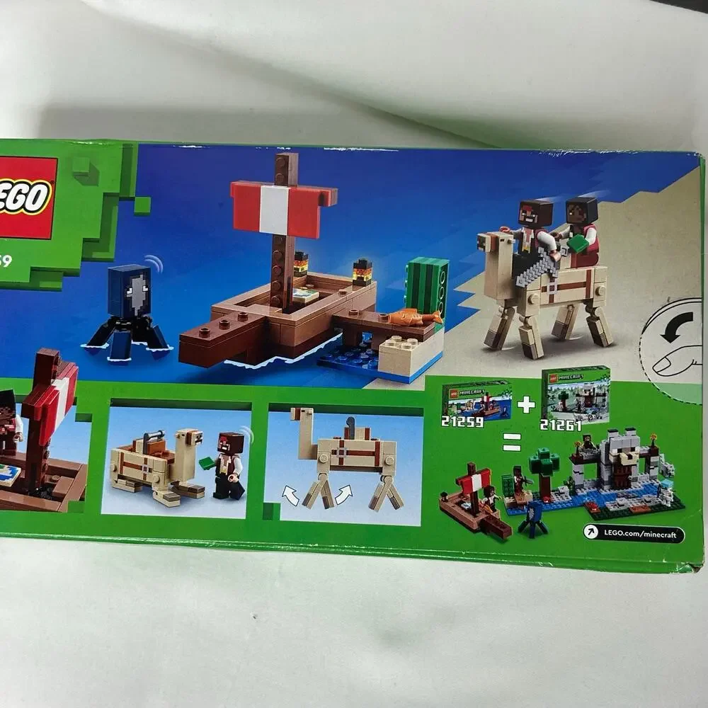 LEGO Minecraft 21259 The Pirate Ship Voyage 166 Pieces New Sealed Box